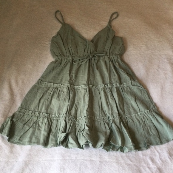 Zaful Drawstring Surplice Cami Mini Dress - Picture 2 of 7